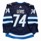 Connor Lewis Winnipeg Jets 2023 24 Game Worn Pre Season Nhl Jersey Coa