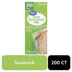  3 Pack  Great Value Sandwich Bags  Fold Top  200 Count