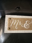Mr And Mrs Wooden Table Decor Rustic Farm Western Wedding