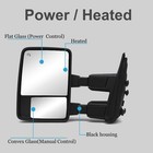 Rh Power Heated Signal Aux Lamp Temp Sensor Tow Mirror For 08-16 Ford Super Duty