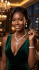 Silver Tone White Crystal Rhinestone Teardrop Necklace Earrings Bracelet Set