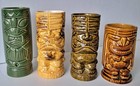 Vintage Tiki Mug Lot Of 4 Hawaiian Bar Retro Barware Cocktail Cup Glasses Hawaii