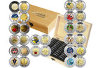          Canada Toonie Rare  2 Dollar Full 28-coin Set  Wood Case Gift Box 2017-2025
