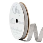 Silver 3 8 Inch Metallic Ribbon  12 Feet