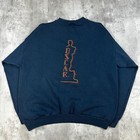 Vintage 70th Academy Awards Tultex Sweatshirt Large Blue Oscars Embroidered 50 