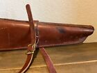 Vtg Motorcycle Leather Rifle Scabbard Rare Stamped Motorcycle Emblem Ama 2300 24