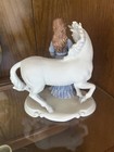 Enesco Girl With Unicorn Figurine  1982   7    
