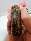 Antique Needle Box Case Wood Sewing Aid Tool W  Lid- Empty- B5- Read