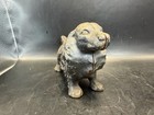 Vintage Cast Iron Dog Coin Bank Opening Body Spaniel Piggy Bank