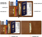 Premium Leather Passport Holder For Travel - Rfid Blocking Passport Wallet For M