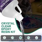 Lovfen Crystal Clear Epoxy Resin Kit For Table Top Epoxy Resin - 1 Gallon Kit