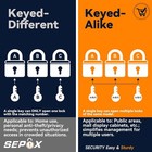    2-pack Heavy Duty Outdoor Padlocks  Keyed Alike     1-9 16  Solid Steel  1-3 4 