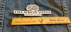 White Lotus Resort And Spa Logo 4 25 X 2 Inch Iron On Patch