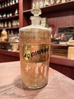 Antique Hand Blown Apothecary pharmacy Bottle Under Glass Label Lug Aq Cinnamon