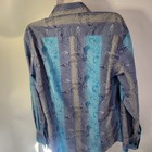 Bespoke Blue And Gray Paisley Shirt