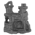Timmee Processed Plastic Battle Mountain Tim Mee Army Men Dark Gray Cave Display