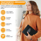 Spiral Address Phone Book Organizer 8x5 Black Holds 384 Contacts With Tabs