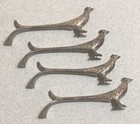 Vintage -silver 4 Piece Pheasant Cutlery Rest  Rare   Unique Set