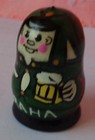 Hand Painted Wood  Russian Thimble    Svejk  Praha  8s