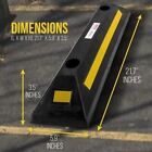 Pyle Heavy Duty Rubber Floor Vehicle Stopper Tire Block Cars trucks Pcrstp11