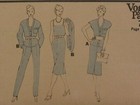 Amazing Vtg 80s Vogue 7606 Misses Top Skirt Pants   Camisole Pattern 12 34b