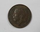 Great Britain King George V Farthing 1924 Scarce Toned Nice