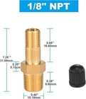 2pcs 1 4  Npt Tank Valve Schrader Valve With Male Thread For Air Compressor