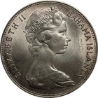 Bahamas 1966 Silver 5 Dollars Unc - 1 2526 Troz