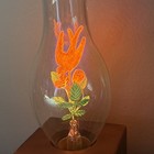 Vintage Aerolux Style Light Bulb With Flowers And Swallow