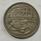 1967 Australia 20 Cents Platypus Coin Queen Elizabeth Ii Qeii Qe2 Collectable 