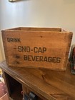 Vintage Sno Cap Soda Dovetail Wooden Box Easthampton Massachusetts Advertisement