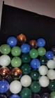 Vintage Handmade Marbles - Amazing Lot Of 60 Rare Marbles 