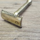 Antique Gillette Made In Usa Brass Razor Excellent Condition 