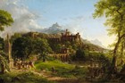 Thomas Cole - The Departure - Art Print On Paper Or Canvas