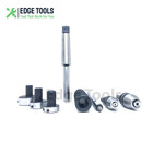 New Lathe Tailstock Tap And Die Holder 8 Pcs Set Mt2 Shank Threading Tapping Kit