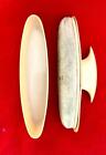 Vintage 4 Pc Vanity Celluloid Manicure Set Scissors Nail Buffer Brush   Tool