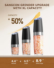 Gravity Electric Salt And Pepper Grinder Set Shakers Upgraded 9oz Xl Capacity Ba