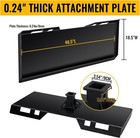 1 4  Thick 3 8  Top Bar Quick Tach Attachment Mount Plate Skid Steer Bobcat