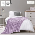 Fleece Blanket Twin Lilac 300gsm Soft Microfiber  90x66 Inch 