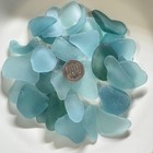Sea Glass Blue 300g Medium Size Genuine  Surf-tumbled From Japa
