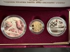 1992 U s Mint Olympic Gold   Silver 3 Coin Proof Set Ogp  Coa