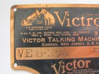 Antique Victor Victrola Ve8-35x Tag Phonograph Music Record Player 3 