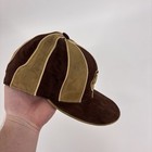 Vtg Mens 7 5 8 Cleveland Indians Chief Wahoo New Era Brown tan Cap With Tags