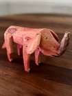 Vtg Oaxacan Folk Art Alebrije Wood Carving Elephant Santiago Family La Union