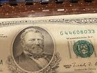 1990  50 00 Bill G44080333a  Rare Ink Bleed Through  error Note 