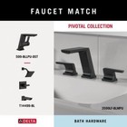 Pivotal 18 In  Wall Mount Towel Bar Bath Hardware Accessory In Matte Black