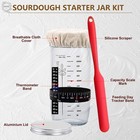 Sourdough Starter Kit  Bread Proofing Basket   Jar  9  Round