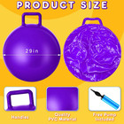 3 Pcs 29 Inch Bouncing Ball With Handle  Outdoors Hopper Jumping Hopping Ball An