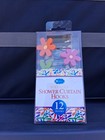 A1 New Home Collections Polyresin Flower Shower Curtain Hooks Set Of 12