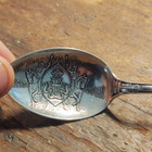 Antique Sterling Souvenir Spoon   Masonic Knights Templar Tri-annual 1910  19gm
